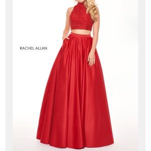 Rachel Allan Red Prom Dress